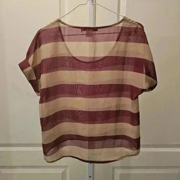 Crimson & Clover Striped Blouse - Size S - Picture 2 of 3